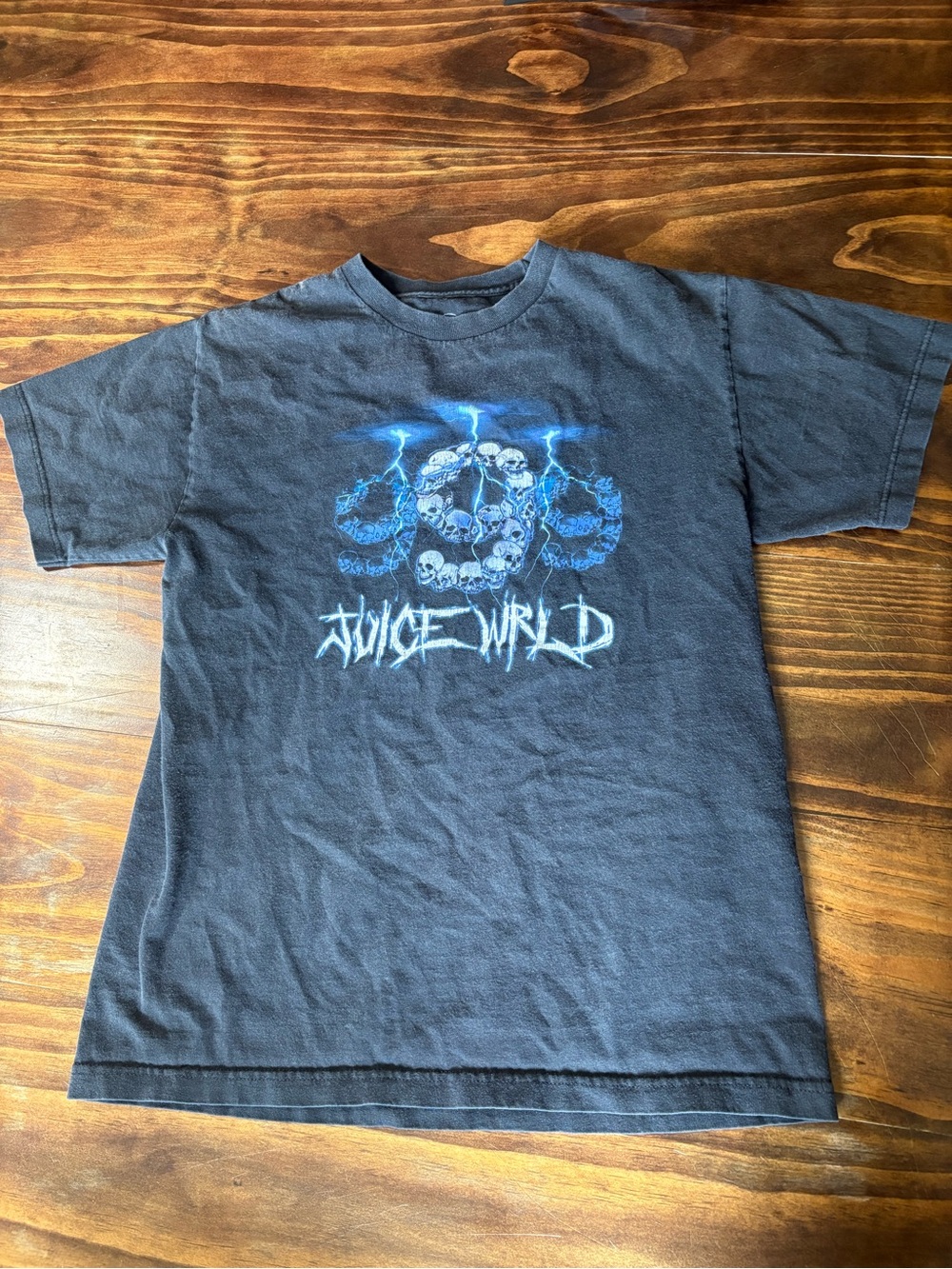 Juice WRLD 999 Club No Vanity Skull Lightning T Shirt Medium Black Rap Tee
